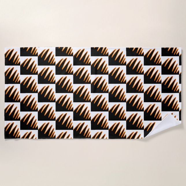 Serviette de plage Funky Fire Wing Burning (Devant)