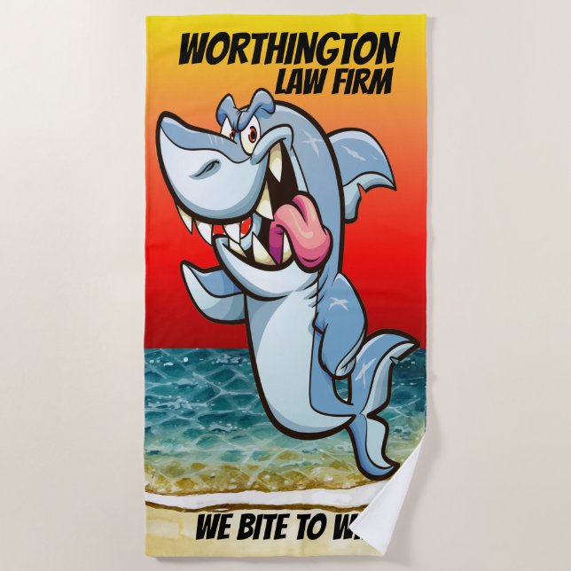 Serviette De Plage Funny Law Firm Version Beach Towel (Devant)
