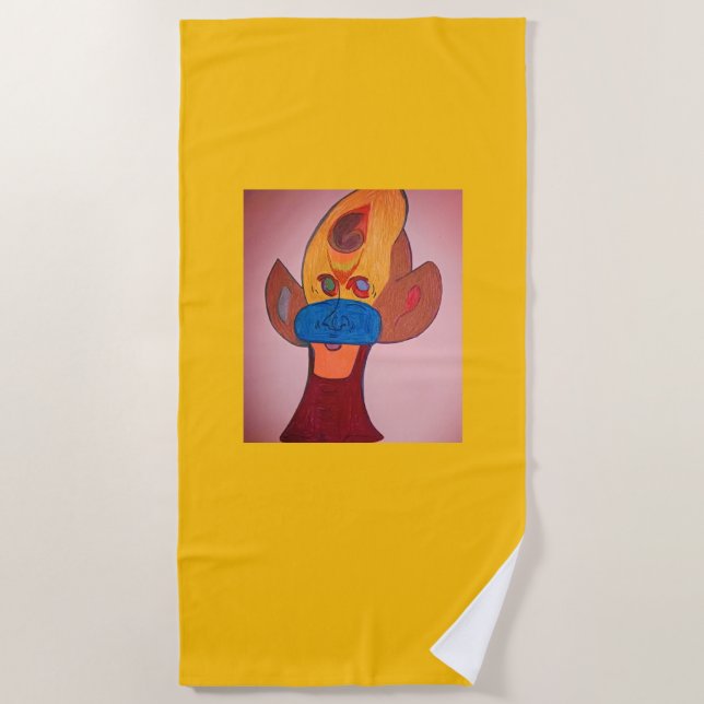 Serviette De Plage Futuristic Animal Art Beach Towel (Devant)