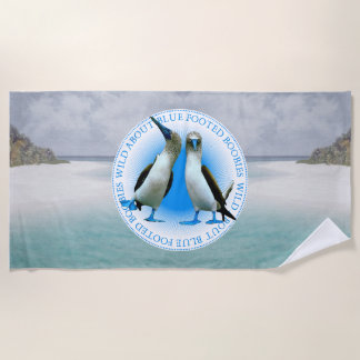 Serviette De Plage Galapagos Souvenir Bleu Boobies Pied Plage Serviet
