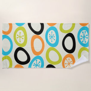 Serviette De Plage Galets modernes du milieu du siècle 3