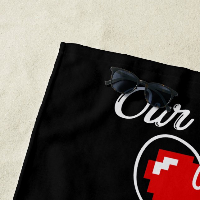 Serviette De Plage Gamer Valentine Beach Towel (En situation)