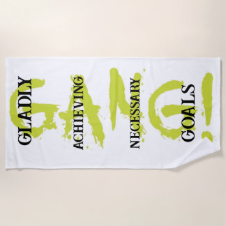 Serviette De Plage GANG! green Beach Towel