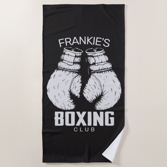 Serviette De Plage Gants de boxe club Boxer Gym Fighter (Devant)