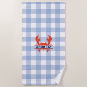Serviette De Plage Garçons Crabe aquarelle