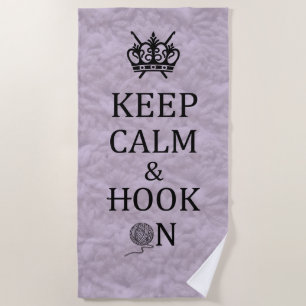 Serviette De Plage Gardez Le Crochet Calme Sur Les Artisans Crochet
