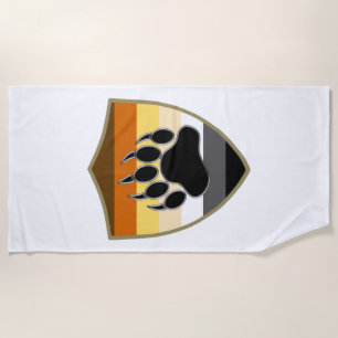 SERVIETTE DE PLAGE GAY BEAR FIDE BEAR BEAR PAW SHIELD