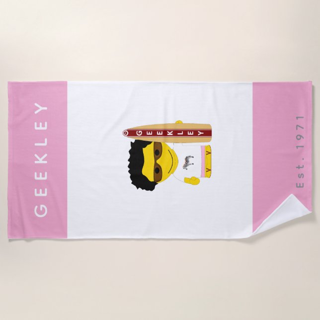 Serviette de plage GEEKLEY (Devant)