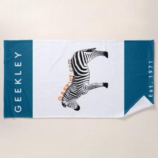 Serviette de plage GEEKLEY marine