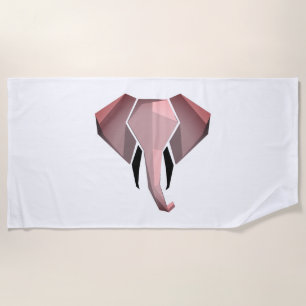 Serviette De Plage Géométrie Tête d'éléphant