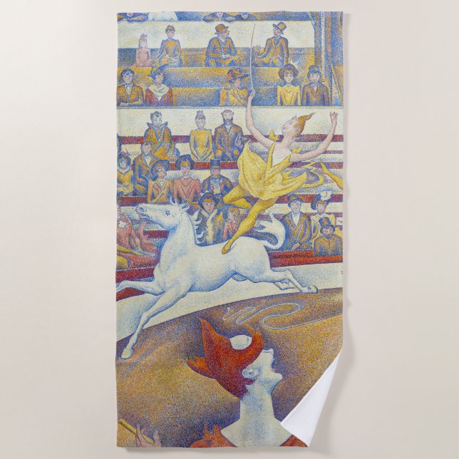 Serviette De Plage Georges Seurat - Le Cirque (Devant)