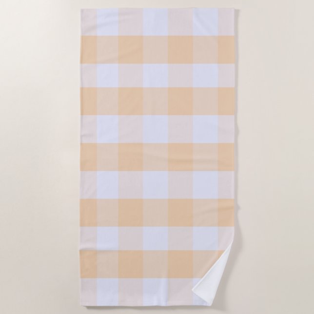 Serviette De Plage Gingham Pré aux Modernes (Devant)