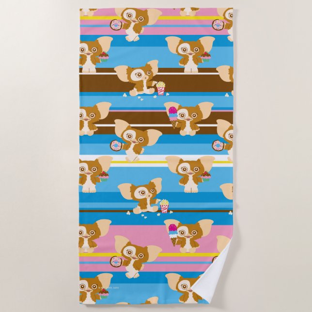 Serviette De Plage Gizmo | Motif comique mignon (Devant)