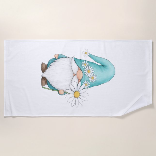 Serviette de plage Gnome (Devant)