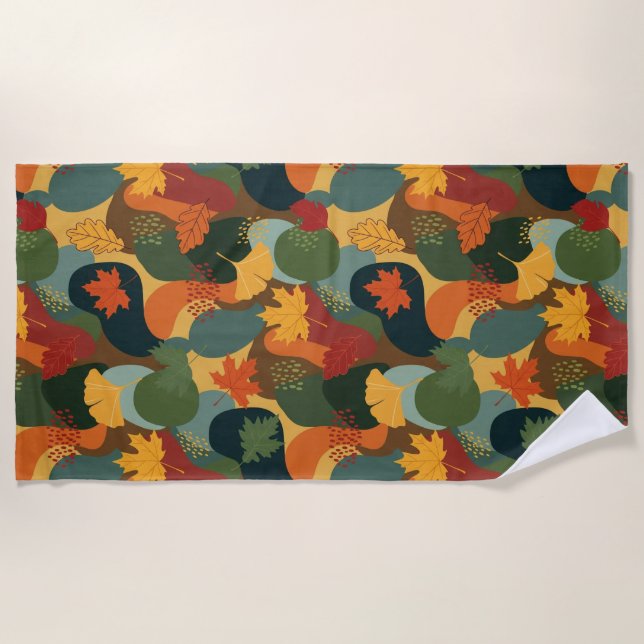 Serviette De Plage Golden Hour, All Day Long. (Devant)