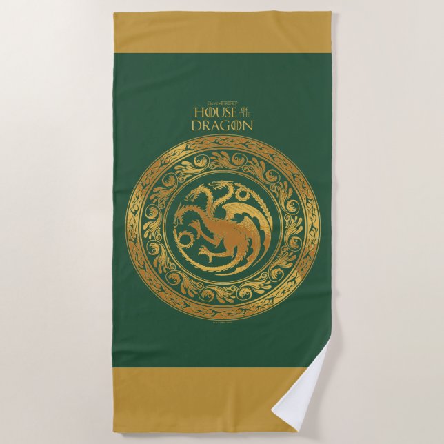 Serviette De Plage Golden Targaryen Crest (Devant)