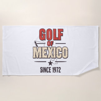 Serviette De Plage Golf de Mexico avec Vintage