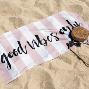 Serviette De Plage Good Vibes uniquement Brouiller la bande