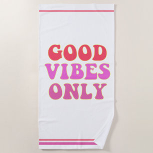 Serviette De Plage Good Vibes uniquement - Filles de la VSCO