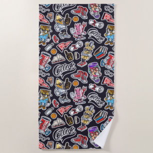 Serviette de plage Graffiti College