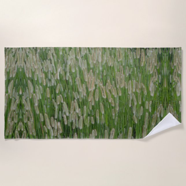 Serviette De Plage Graines vertes (Devant)