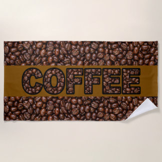 Serviette De Plage Grains de café Café