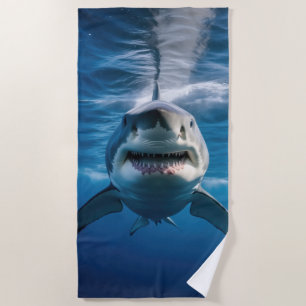 Serviette De Plage Grand requin blanc