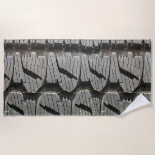 Serviette De Plage Grande voiture Voiture vieux pneus Black Road voya