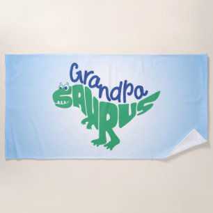 Serviette De Plage Grandpa Saurus Graphisme