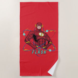 Serviette De Plage Graphique atomique Flash de dessin