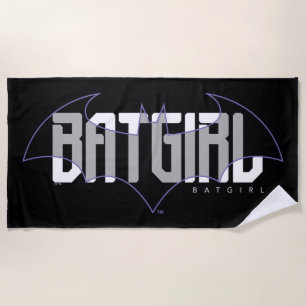Serviette De Plage Graphique de nom haute technologie Batgirl