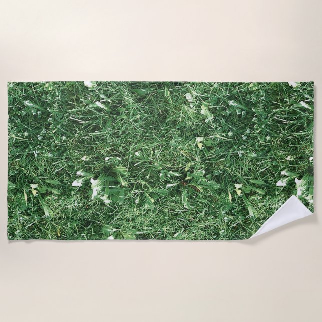 Serviette De Plage Green Grass Novelty (Devant)