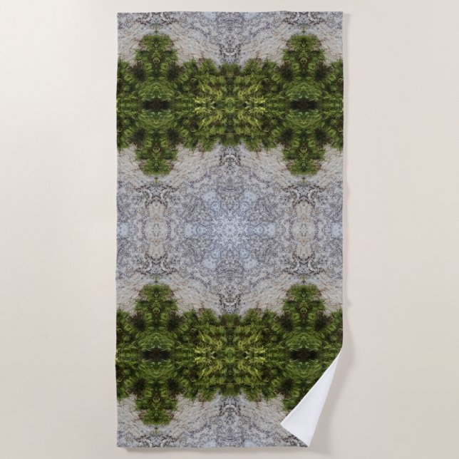 Serviette De Plage Green Moss & Nature Earth Art (Devant)