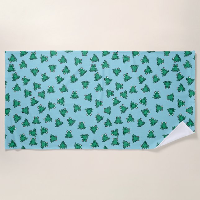 Serviette De Plage grenouille (Devant)