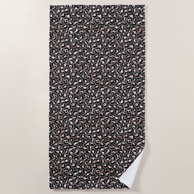 Serviette De Plage Grey Beige (Devant)