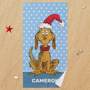 Serviette De Plage Grinch Classique Max - Chapeau de Père Noël