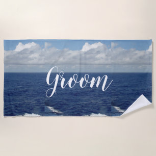 Serviette de plage Groom Ocean Waves