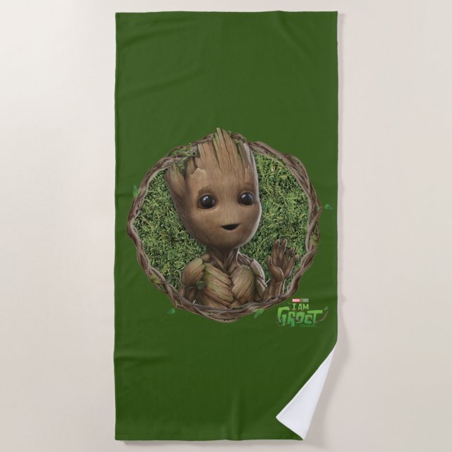 Serviette De Plage Groot Framed Badge (Devant)