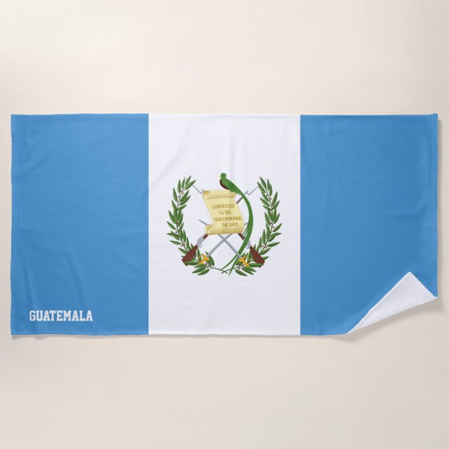 Serviette De Plage Guatemala Drapeau magnifique patriotique (Devant)