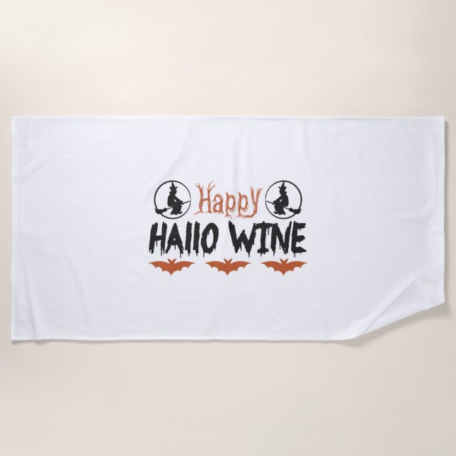 Serviette De Plage halloween boo (Devant)