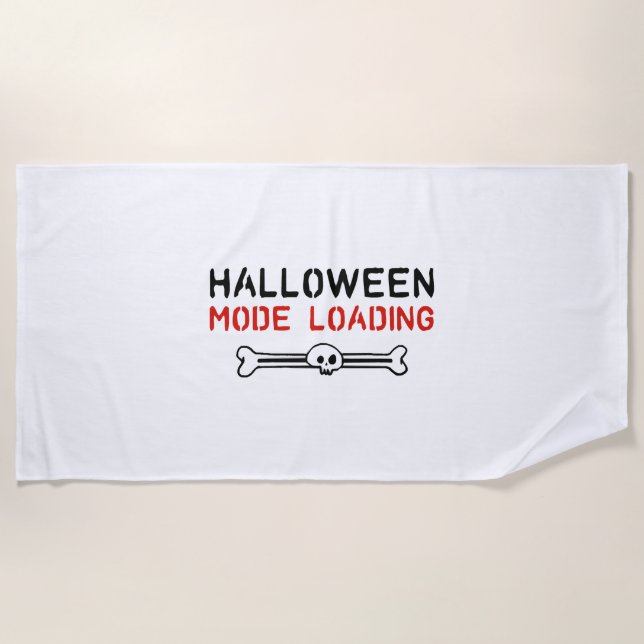Serviette De Plage Halloween cool dire Halloween parti (Devant)