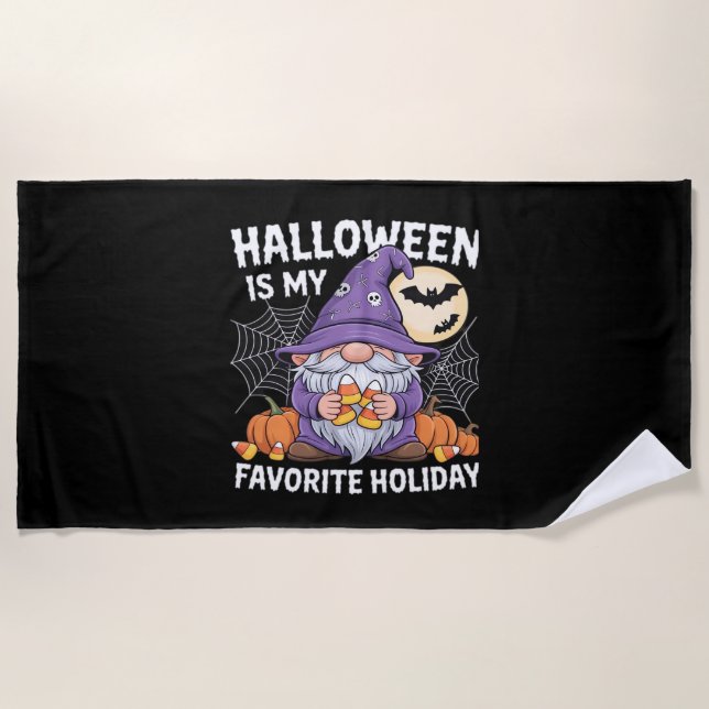 Serviette De Plage Halloween est mon préféré Citrouille de vacances C (Devant)
