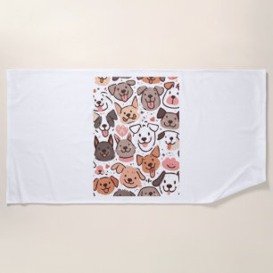 Serviette De Plage Happy mignon Motif 1