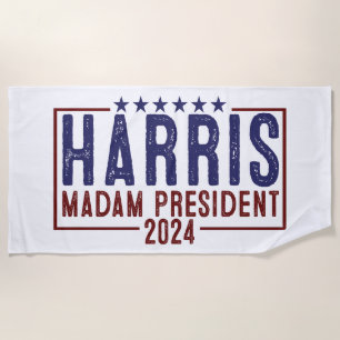 Serviette De Plage Harris Madame la Présidente 2024