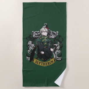 Serviette De Plage HARRY POTTER™ Blason de la maison de Draco Malfo