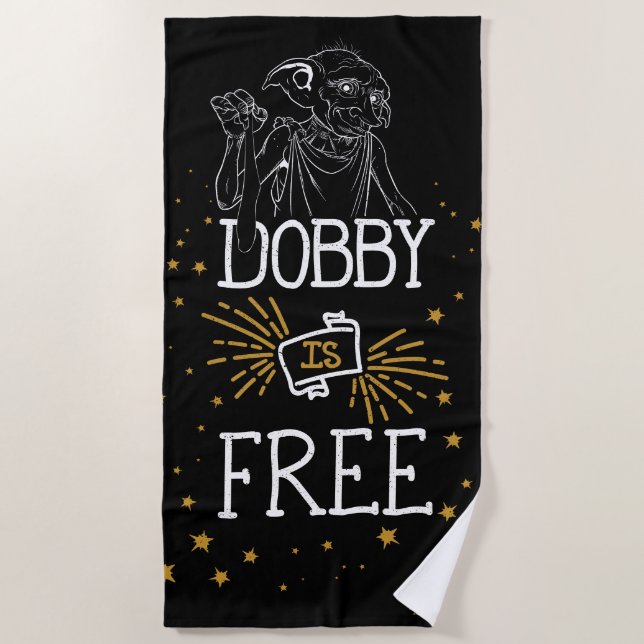 Serviette De Plage Harry Potter | Dobby Gratuit (Devant)