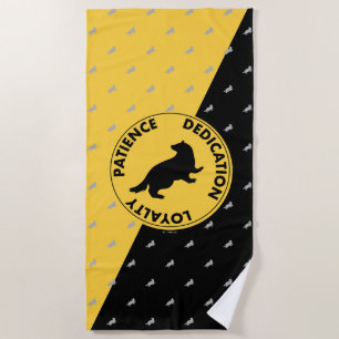 Serviette De Plage Harry Potter HUFFLEPUFF™ Caractéristiques graphi