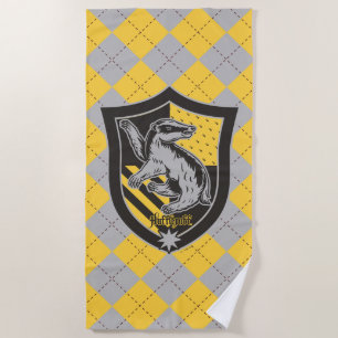 Serviette De Plage Harry Potter Hufflepuff House Pride Crest