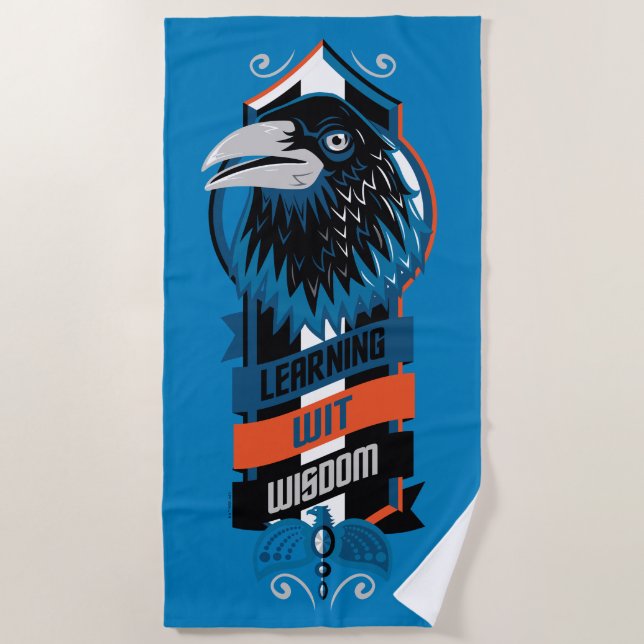 Serviette De Plage Harry Potter | RAVENCLAW™ House Sigil (Devant)