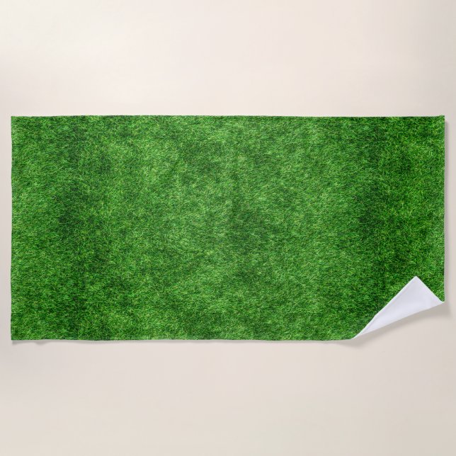 Serviette De Plage Herbe verte (Devant)